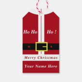 Vrolijk kerstfeest - Kerstman - cadeautje voor je  Cadeaulabel (Achterkant)