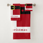 Vrolijk kerstfeest - kerstman - cadeautjes voor ie bad handdoek (Insitu)