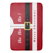 Vrolijk kerstfeest - kerstman - cadeautjes voor ie badmat (Voorkant Verticaal)