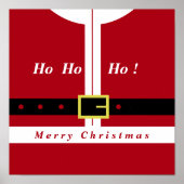 Vrolijk kerstfeest - kerstman - cadeautjes voor ie poster (Voorkant)