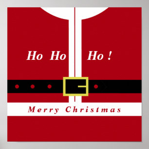 Vrolijk kerstfeest - kerstman - cadeautjes voor ie poster