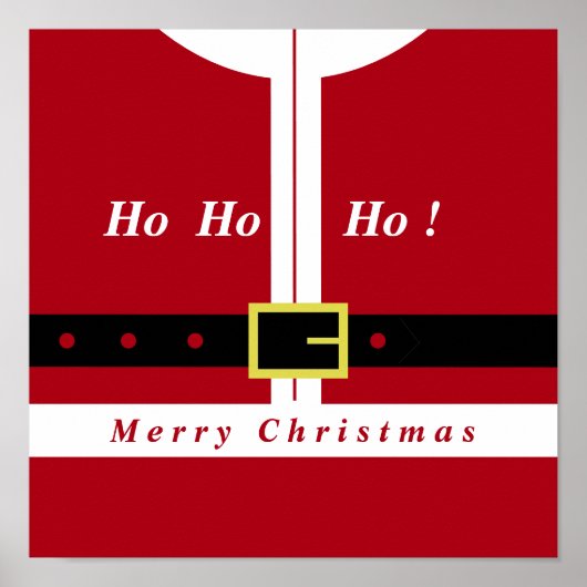 Vrolijk kerstfeest - kerstman - cadeautjes voor ie poster (Voorkant)