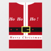 Vrolijk kerstfeest - kerstman - cadeautjes voor ie raamsticker (Vel)