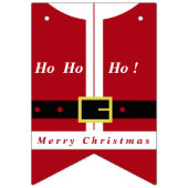 Vrolijk kerstfeest - kerstman - cadeautjes voor ie vlaggetjes (Eerste vlag)