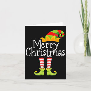 Vrolijk Kerstfeest Kerstman Elf Squad Rendier Grap Kaart