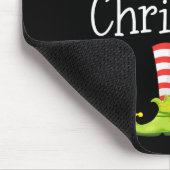 Vrolijk Kerstfeest Kerstman Elf Squad Rendier Grap Muismat (Hoek)