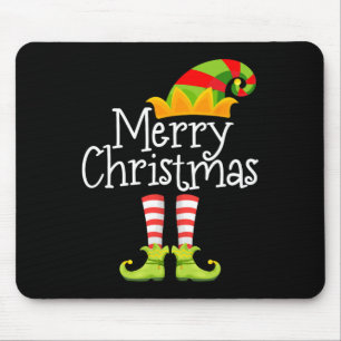 Vrolijk Kerstfeest Kerstman Elf Squad Rendier Grap Muismat