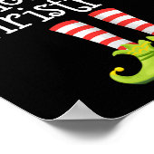 Vrolijk Kerstfeest Kerstman Elf Squad Rendier Grap Poster (Hoek)