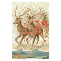 Vrolijk kerstfeest (kerstman en renrendiertje)