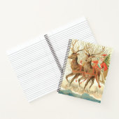 Vrolijk kerstfeest (kerstman en renrendiertje) notitieboek (Binnen)