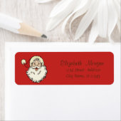 Vrolijk kerstfeest, kerstman etiket (Insitu)