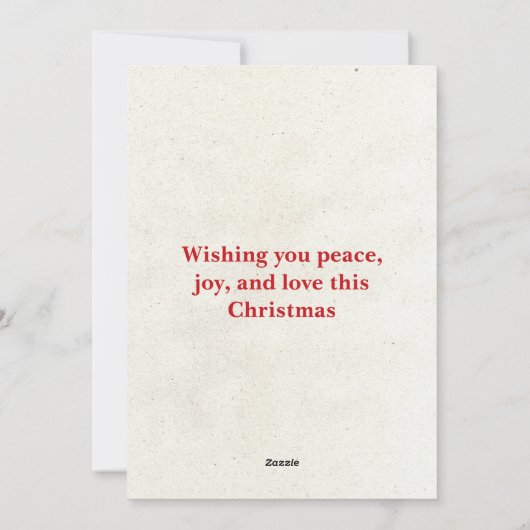 Vrolijk kerstfeest kerstman familienaam feestdagenkaart (Achterkant)