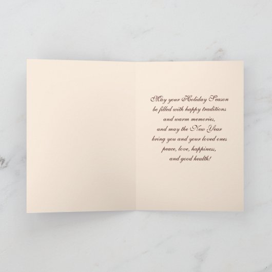 Vrolijk kerstfeest.  kerstman feestdagen kaart (Binnen)