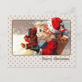 Vrolijk kerstfeest. kerstman feestdagenkaart