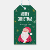  Vrolijk Kerstfeest Kerstman Gift Label Cadeaulabel (Achterkant)