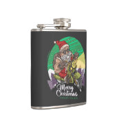 Vrolijk kerstfeest, kerstman heupfles (Rechts)