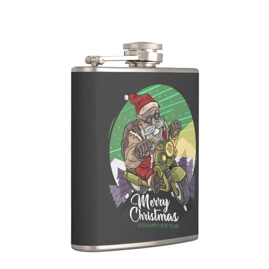 Vrolijk kerstfeest, kerstman heupfles (Rechts)
