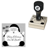 Vrolijk Kerstfeest Kerstman HO HO HO HO HO Rubberstempel (Gestempeld)