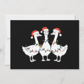 Vrolijk kerstfeest Kerstman Hoed Eenden Kerstvakan Feestdagenkaart (Voorkant)