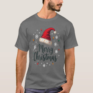 Vrolijk Kerstfeest Kerstman Hoed Kerstmis Familie  T-shirt