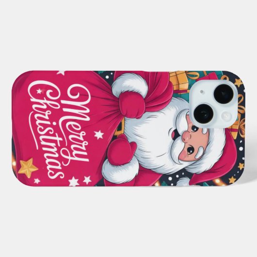 Vrolijk Kerstfeest Kerstman iPhone / iPad case (Achterkant (horizontaal))