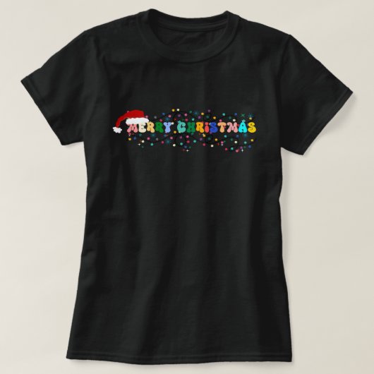 Vrolijk kerstfeest, kerstman, kerst x mis t-shirt (Design voorkant)