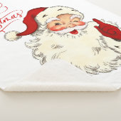 Vrolijk kerstfeest  kerstman, kerstman met vakanti sherpa deken