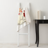 Vrolijk kerstfeest  kerstman, kerstman met vakanti sherpa deken