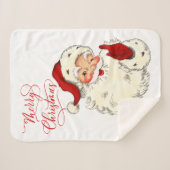 Vrolijk kerstfeest  kerstman, kerstman met vakanti sherpa deken