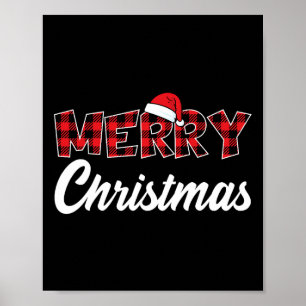 Vrolijk Kerstfeest Kerstman Kerstmis Poster