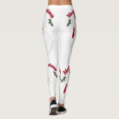 Vrolijk kerstfeest  kerstman leggings (Achterkant)