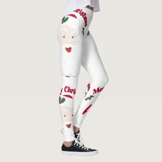 Vrolijk kerstfeest  kerstman leggings (Rechts)