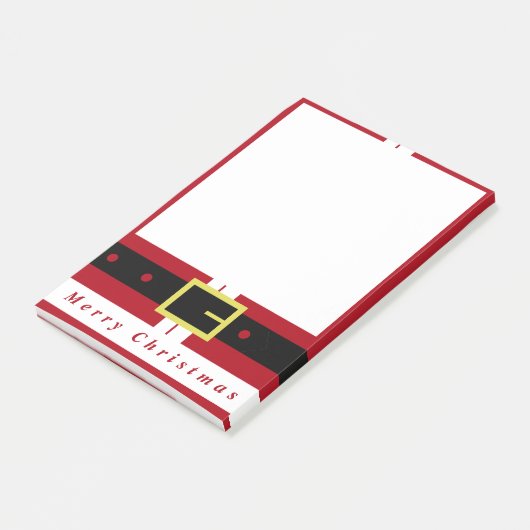 Vrolijk kerstfeest - kerstman post-it® notes (Schuin)