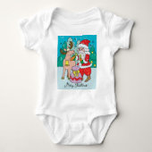 Vrolijk kerstfeest, kerstman romper (Voorkant)