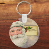 Vrolijk kerstfeest  kerstman sleutelhanger (Voorkant)