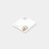 Vrolijk kerstfeest, kerstman, Snowman-gepersonalis Post-it® Notes (Schuin)