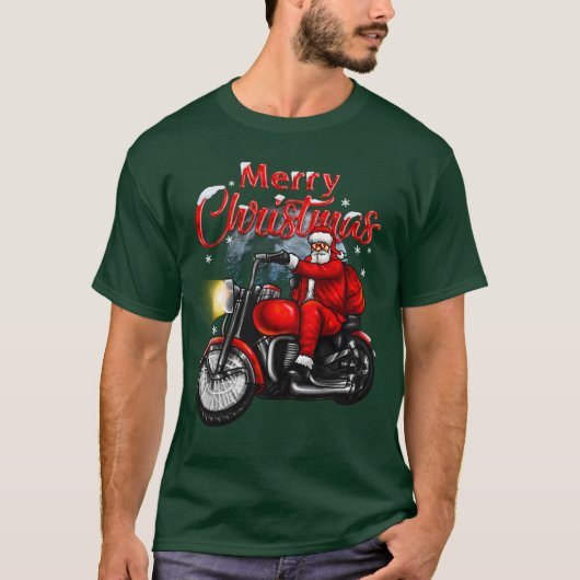Vrolijk kerstfeest, kerstman t-shirt (Voorkant)