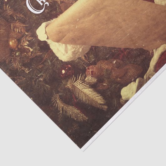 Vrolijk kerstfeest  kerstman tissuepapier (Detail)