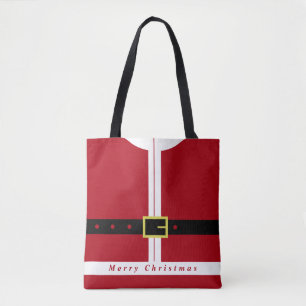 Vrolijk kerstfeest - kerstman tote bag