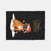 Vrolijk kerstfeest Kerstmis Kerstmis Franse Bulldo Fleece Deken (Voorkant (Horizontaal))