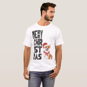 Vrolijk kerstfeest - Kerstmis met Kerstmis met Ker T-shirt (Voorkant volledig)
