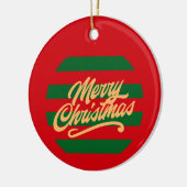 Vrolijk Kerstfeest - Kerstornament Keramisch Ornament (Links)