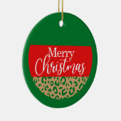 Vrolijk Kerstfeest - Kerstornament Keramisch Ornament (Rechts)