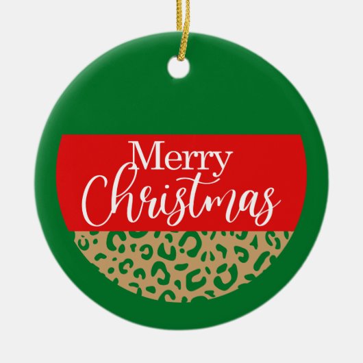 Vrolijk Kerstfeest - Kerstornament Keramisch Ornament (Voorkant)