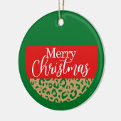 Vrolijk Kerstfeest - Kerstornament Keramisch Ornament (Links)