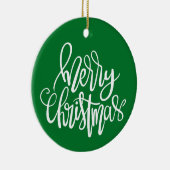 Vrolijk Kerstfeest - Kerstornament Keramisch Ornament (Rechts)