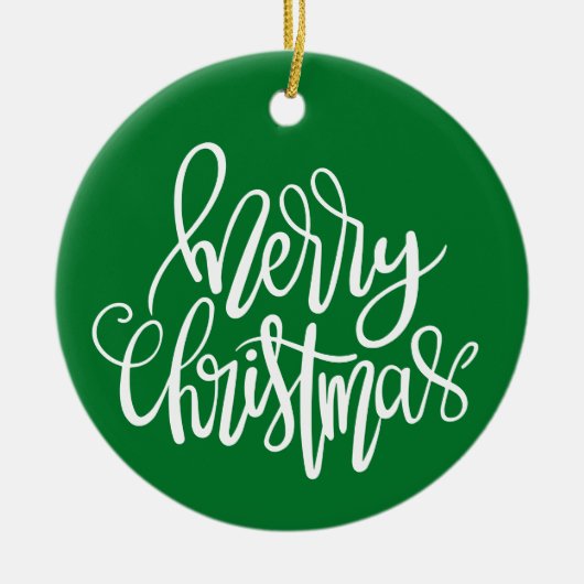 Vrolijk Kerstfeest - Kerstornament Keramisch Ornament (Voorkant)