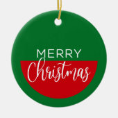Vrolijk Kerstfeest - Kerstornament Keramisch Ornament (Voorkant)