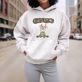Vrolijk kerstfeest, kerstrendier hoodie