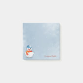 Vrolijk kerstfeest, kerstsnowman - gepersonaliseer post-it® notes (Voorkant)